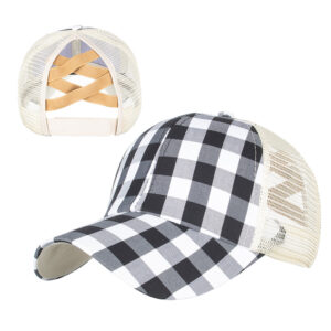 B794 white plaid / Adjustable