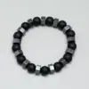 Wholesale Simple Style Geometric Glass Black Gallstone No Inlaid Beaded Chain Bracelets In Bulk