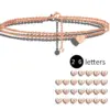 Wholesale 304 Stainless Steel 14K Gold Plated Rose Gold Plated White Gold Plated IG Style Simple Style Layered Plating Inlay Letter Heart Shape Zircon Bracelets