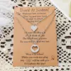 New Stainless Steel Heart-shaped Mother-daughter Parent-child Sweater Chain 2-piece Set
