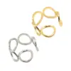 Wholesale Fashion Geometric Titanium Steel Plating Open Ring