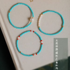 Wholesale Freshwater Pearl Turquoise Bracelet