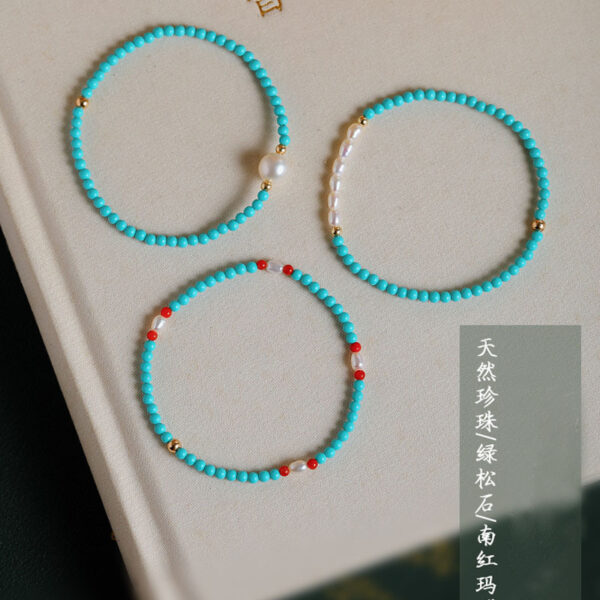 Wholesale Freshwater Pearl Turquoise Bracelet