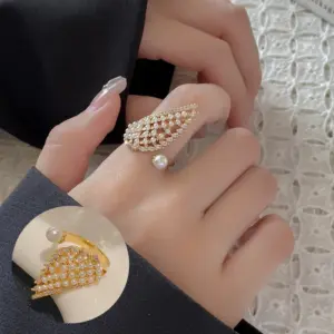 Gold Pearl Ring