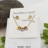 Wholesale Jewelry Casual Sweet Classic Style Dog 304 Stainless Steel Gold Plated Stainless Steel Jewelry Sets