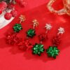 oly-b1f586f44f84fd1e3275e0c8d4752c56 Wholesale Christmas colorful red and green earrings