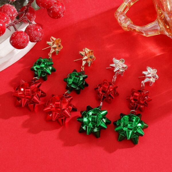 oly-b1f586f44f84fd1e3275e0c8d4752c56 Wholesale Christmas colorful red and green earrings