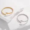Wholesale Fashion Snake 304 Stainless Steel 18K Gold Plated Stainless Steel Bracelets In Bulk