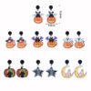 oly-b201f41caa8da67fc63c8b89fcfdac87 Wholesale European and American Halloween Series Acrylic Earrings Ghost Pumpkin Cartoon Bat Pumpkin Personalized Party Earrings