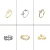 1 Piece Fashion Flower Butterfly Bow Knot Copper Inlay Artificial Pearls Zircon Rings