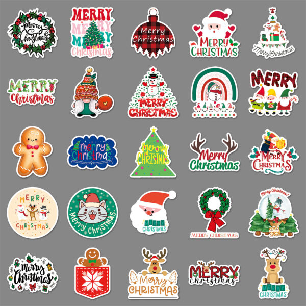 Wholesale 50pcs/pack Christmas graffiti stickers
