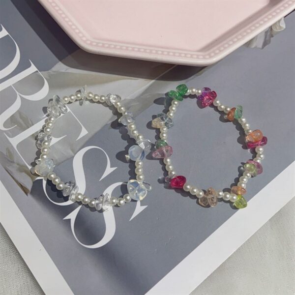 Wholesale South Korea Dongdaemun ins Distinctive Irregular Natural Gravel Bracelet Small Fresh Fashion Design Bracelet for Women