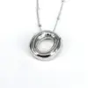 Wholesale Hip-hop Simple Style Classic Style Letter Copper Silver Plated Pendant Necklace In Bulk