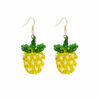 oly-b21630f9f003127455fd4605e7b42205 Wholesale Ins Spring/Summer Colored Flower Earrings Hand-made Crystal Beaded Woven Pineapple Red Cherry Long All-match Stud Earrings