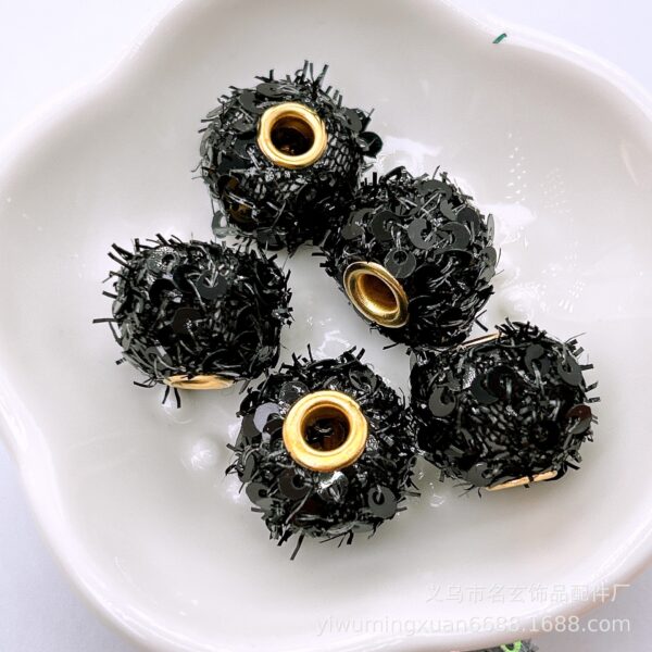 Wholesale Pom-pom balloon pom-pom through hole sequin spacer bead
