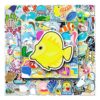 Wholesale 100 Cartoon Marine Bio Decorative Phone Case Laptop Luggage Scooter Car Stickers
