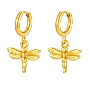 Golden Dragonfly Ear Clip MS-681