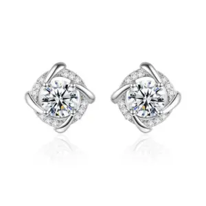 Fantasy Windmill Ear Studs 1 Karat