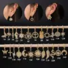 Fashion Animal Copper Artificial Gemstones Earrings