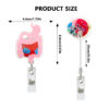 oly-b2369cbf7e73e7420a02f0664464c329 Wholesale Cross-border shaker with quicksand acrylic badge scroll retractable clip mobile pendant easy-to-pull ID gift