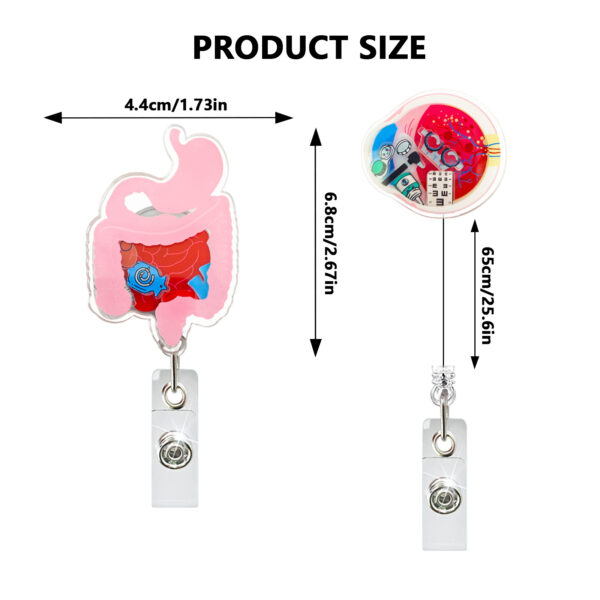 oly-b2369cbf7e73e7420a02f0664464c329 Wholesale Cross-border shaker with quicksand acrylic badge scroll retractable clip mobile pendant easy-to-pull ID gift