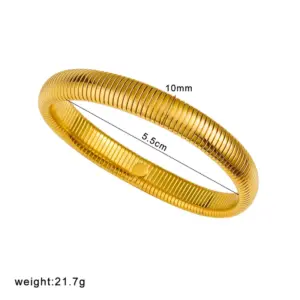 Gold / 10 Mm18cm (Ring Size 5.5cm)