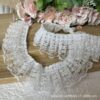 Wholesale Double-layer White Lace Pleated High-quality Clothing Collar Cuffs Lace Accessories Handmade DIY Clothing Decorative Fabric