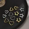Wholesale PVD Coated 18K Gold Plated Pentagram Heart Shape Stainless Steel Commute Waterproof Non Tarnish Earrings