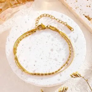 7747 Double-Layer Chain Bracelet