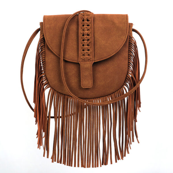 Wholesale Posimeyer Bag Cover Woven Semi-circular Soft Leather Trendy Tassel Bag Shoulder Crossbody Bag Women's Guangzhou Factory Bag