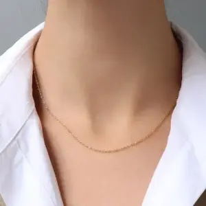 Thin Gold Cross Chain 40 5cm / Each Piece Is Individually Packaged