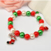 Wholesale Christmas Snowman Santa Claus Beaded Bracelet