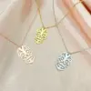 Wholesale Jewelry Retro Skull Stainless Steel 18K Gold Plated Plating Pendant Necklace