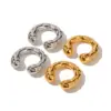 18K Gold Plated Real Gold Plated 304 Stainless Steel PVD Coated Geometric Waterproof Non Tarnish Plating Retro Ear Cuffs For Women's
