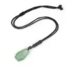 Wholesale Ethnic Style Water Droplets Natural Stone Crystal Agate Pendant Necklace 1 Piece