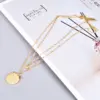 oly-b2808fef6b0865c8f723b513ba360d2e Wholesale PVD Coated Real Gold Plated 18K Gold Heart 304 Stainless Steel Titanium Steel Waterproof Non Tarnish 304 Stainless Steel Titanium Steel Necklace