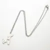 Wholesale Jewelry Fashion Dog 201 Stainless Steel 18K Gold Plated Plating Stainless Steel Necklaces
