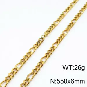 Gold 550 * 6mm = Necklace KN197209-Z