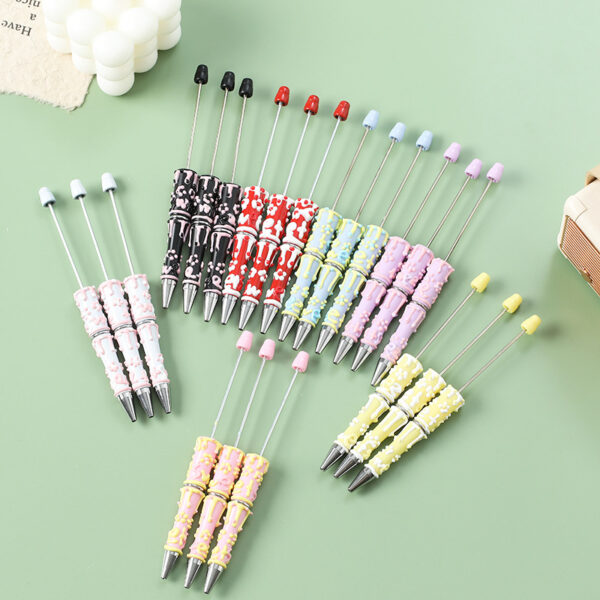 oly-b286bafda4b2218633d9d64a61da43c4 Wholesale Cute handmade painting oil hand-painted beaded pen diy beaded pen gift pen cross-border hot selling beaded pen accessories hand-painted