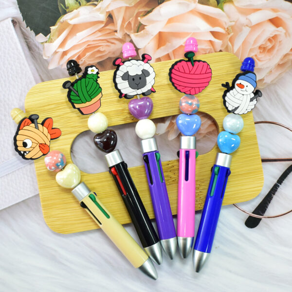 Wholesale Creative Cartoon Woolen Animal Soft Rubber Beads