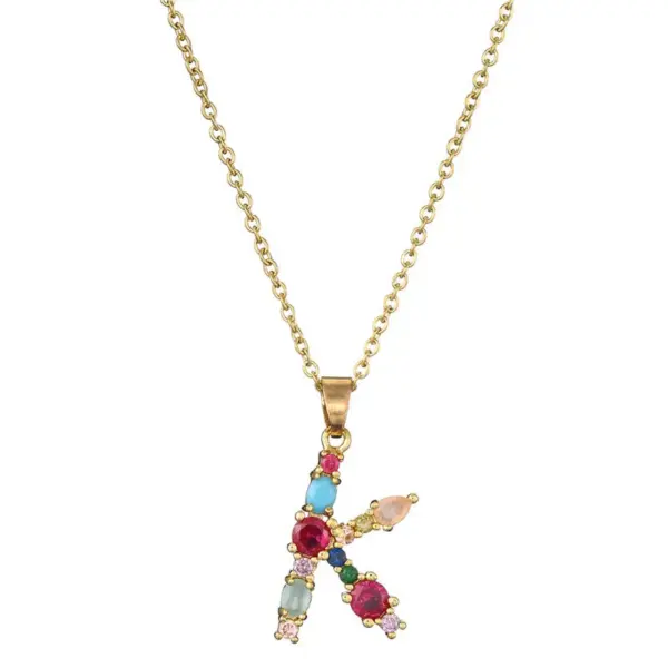 Wholesale Letter Word Copper Fashion Necklace