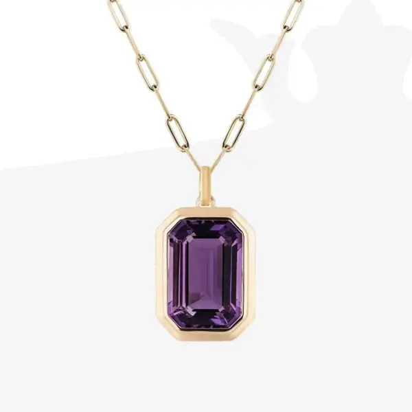 Wholesale Jewelry IG Style French Style Classic Style Square 304 Stainless Steel Zircon Inlay Pendant Necklace