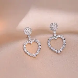 E0045 Steel Color Earrings