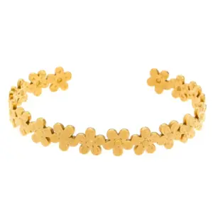 18K Real Gold Flower 5130
