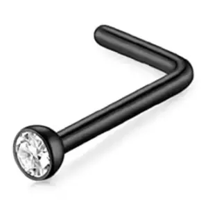 L-Shaped Rod Black and White Diamonds