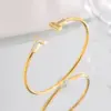 Wholesale PVD Coated Real Gold Plated Solid Color 304 Stainless Steel Casual Simple Style Classic Style Waterproof Non Tarnish 304 Stainless Steel Bangle