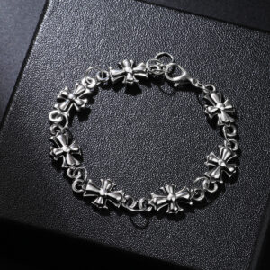 oly-b2b4a7b1b23942e0b398152c74a2b3c8 Wholesale Dark Gothic Cross Alloy Bracelet