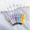 Wholesale DIY Sun Moon Star Beaded Pen Multicolor Sequin Ins Small Star Beaded Ballpoint Pen Handmade Patch Rotating Cute Pen