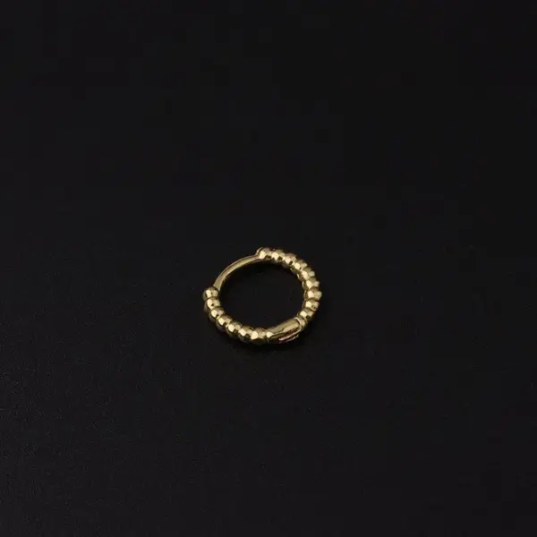 Ear Cartilage Rings & Studs Fashion Geometric Copper Plating Artificial Gemstones