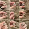 Wholesale Elegant Lady Geometric Copper Inlay Zircon Open Rings